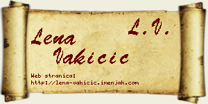 Lena Vakičić vizit kartica